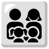 Famille : homme, femme, fille et garçon - Noto Color Emoji