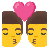 Bisou : homme et homme - Noto Color Emoji