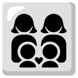 Famille : femme, femme, garçon et garçon - Noto Color Emoji