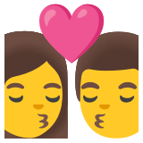 Bisou : femme et homme - Noto Color Emoji