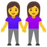 Deux femmes se tenant la main - Noto Color Emoji