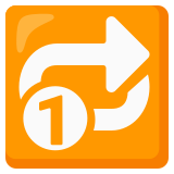 Bouton répétition de la piste - Noto Color Emoji