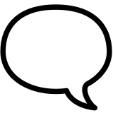 Bulle de parole gauche - Noto Color Emoji