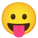 Visage qui tire la langue - Noto Color Emoji