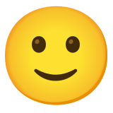 Visage avec un léger sourire - Noto Color Emoji