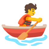 Personne ramant dans une barque - Noto Color Emoji