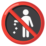 Dépôt d’ordures interdit - Noto Color Emoji