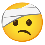 Visage avec bandage autour de la tête - Noto Color Emoji