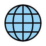 Globe avec méridiens - OpenMoji