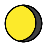 Lune gibbeuse décroissante - OpenMoji