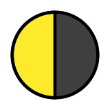 Dernier quartier de lune - OpenMoji