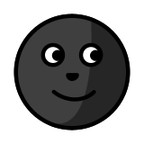 Nouvelle lune avec visage - OpenMoji