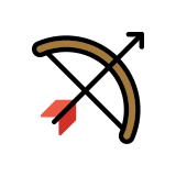 Arc et flèche - OpenMoji