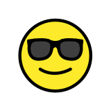 Visage avec lunettes de soleil - OpenMoji