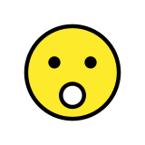 Visage avec bouche ouverte - OpenMoji