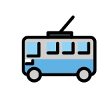 Trolleybus - OpenMoji