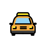 Taxi de face - OpenMoji
