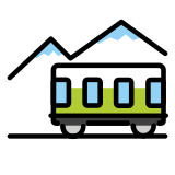 Train de montagne - OpenMoji