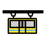Train suspendu - OpenMoji