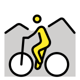 Personne en VTT - OpenMoji