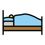 Personne au lit - OpenMoji