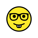 Visage de geek - OpenMoji
