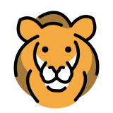 Tête de lion - OpenMoji