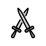 Épées croisées - OpenMoji