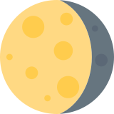 Lune gibbeuse décroissante - Twitter / X