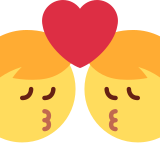 Bisou : homme et homme - Twitter / X