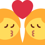 Bisou : femme et femme - Twitter / X