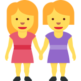 Deux femmes se tenant la main - Twitter / X