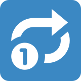 Bouton répétition de la piste - Twitter / X