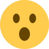 Visage avec bouche ouverte - Twitter / X