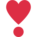 Cœur point d’exclamation - Twitter / X