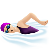 nageuse : peau claire