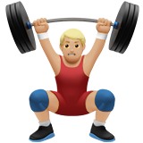 homme haltérophile : peau moyennement claire