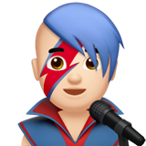 chanteur : peau claire