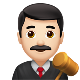 juge homme : peau claire