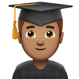 étudiant : peau légèrement mate