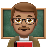 enseignant : peau légèrement mate