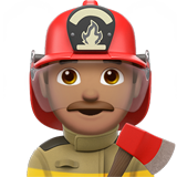 pompier homme : peau légèrement mate