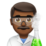 scientifique homme : peau mate