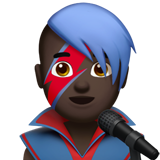 chanteur : peau foncée