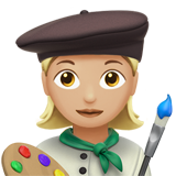 artiste femme : peau moyennement claire