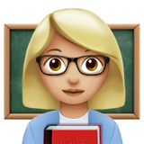 enseignante : peau moyennement claire