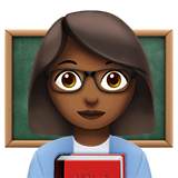 enseignante : peau mate