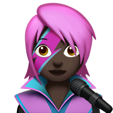 chanteuse : peau foncée