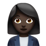 employée de bureau : peau foncée