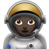astronaute femme : peau foncée